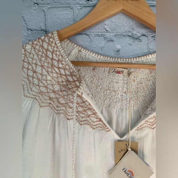 NWT Faherty organic cotton peasant too. XS - Picture 3 of 5